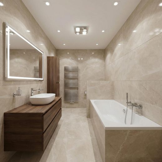 Badezimmer-Wohnbeispiel