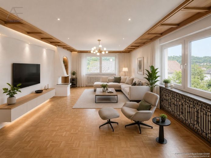 Licht. Raum. Lebensqualität. - Ein Zuhause zum Ankommen und Wohlfühlen mit Entwicklungspotenzial. – Wohnzimmer