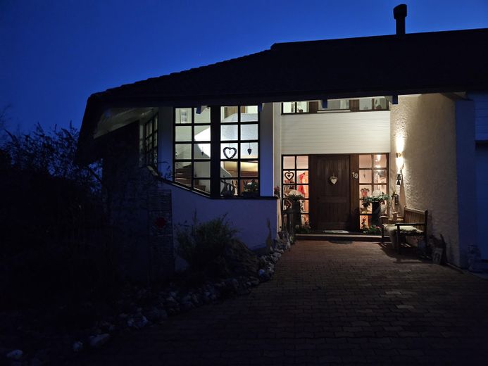 Prämierte Architektenvilla mit Pool & ELW in Pfarrkirchen: Nur ~200€ Energiekosten (Klasse A)! – Repräsentativer Eingang