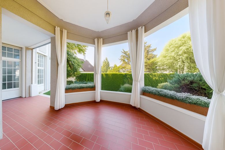 Jetzt zum Sonderpreis: Denkmalgeschützte Villa als Ein-/Mehrfamilienhaus Villenviertel Halberstadt – Terrasse Erdgeschoss