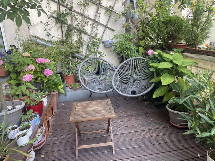 Eigentumswohnung in Berlin Hermsdorf – Terrasse Sitzecke