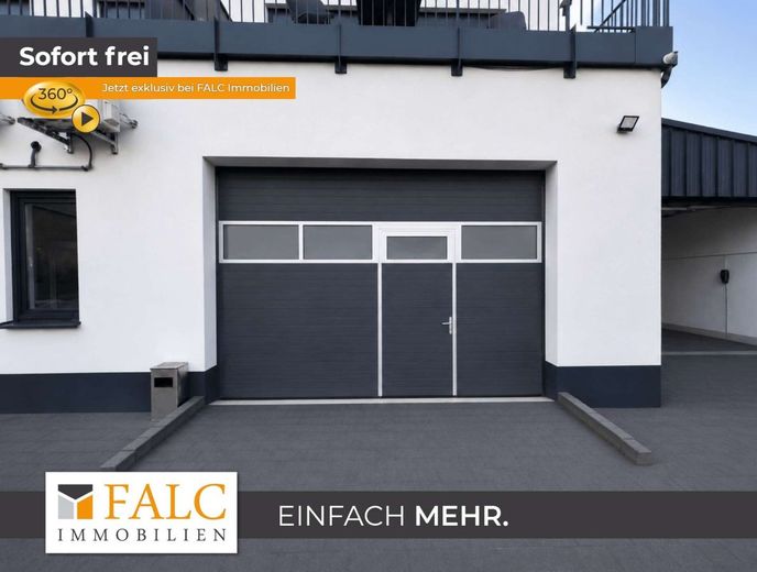 Multifunktionale Gewerbehalle mit Rolltorzufahrt und Lagerfläche - Ab sofort Verfügbar! – Titelbild