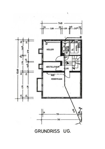 Haus in bester Südlage mit unverbaubarem Ausblick – Grundriss UG