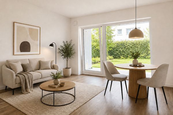 Kernsanierte 2Z-Wohnung (KfW70) mit Küche im Erstbezug – ruhig & energieeffizient