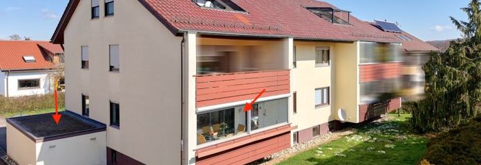 Großzügige 3-Zi.-Wohnung + Einzelgarage in ruhiger Sackgassenlage