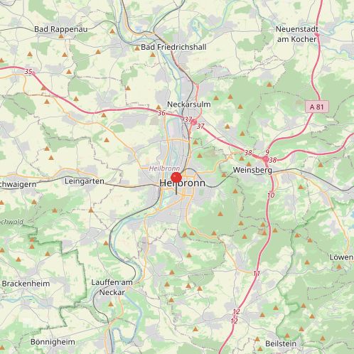 Tolle 3-Zimmer-Wohnung im Herzen von Heilbronn! Mit Aufzug, Balkon und Stellplatz! - FALC Immobilien – Umgebung