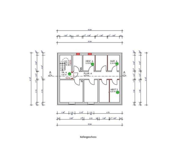 Modernes Wohnen in Nottuln/Appelhülsen - Neubau-/ Sanierungsprojekt - Obergeschoss - Nr.3 – Haus 17 Kellergeschoss