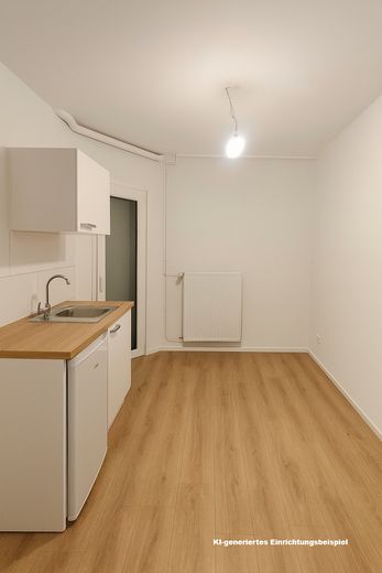 Vielseitig nutzbare Gewerbeflächen in St. Georg – frisch renoviert – KI-Einrichtungsbeispiel