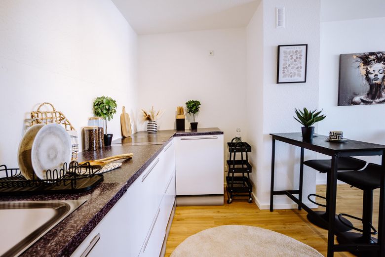 Offene Küche in den Essbereich