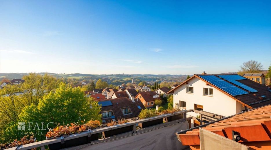 4 Zimmer zum Wohlfühlen! Mit Garage! - FALC Immobilien – Blick in die Ferne