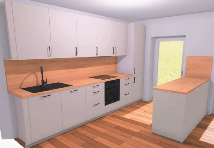 Neubau-Erstbezug: 5 Zimmer Reihenhaus, 110 m², Garten, Terrasse, Wallbox in Neumünster-Gadeland – Beispielküche
