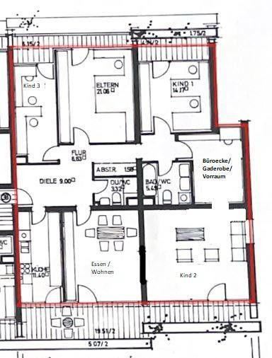 Großzügig 6-Zimmer-Wohnung – nähe Parkinsel – Foto 1