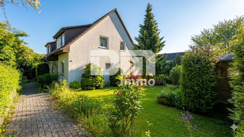 Charmantes Wohnglück - Ihr neues Zuhause mit Carport / Terrasse und großem Gartenbereich – Zuweg / Gartenbereich