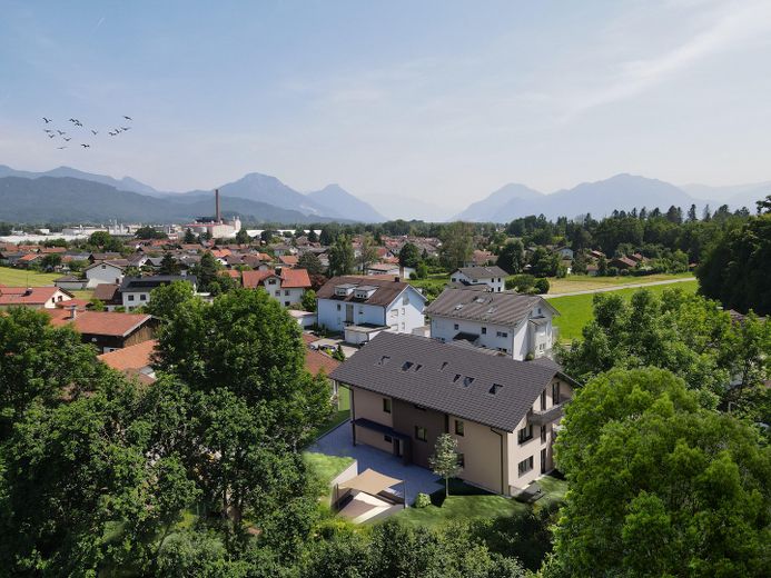 3-Zi.-Wohngenuss am Tännelbach – Licht, Luft & Weitblick auf zwei Balkonen – Vogelperspektive II