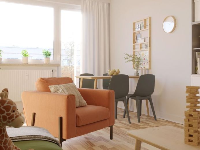 Familienwohnung- der Spielplatz direkt gegenüber! – Foto 1
