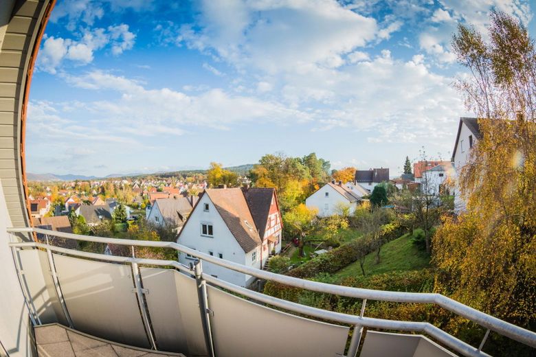 Blick von Ihrem Dachbalkon