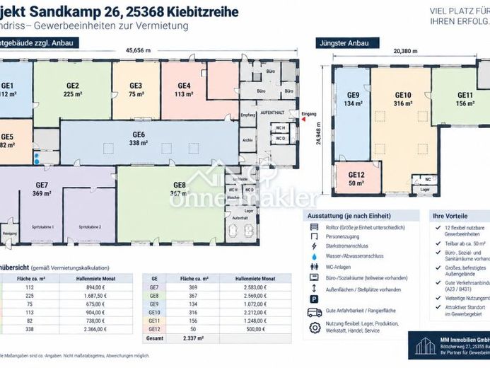 Flexibel teilbare Gewerbe-, Hallen- und Lagerflächen ab ca. 50 m² | Sandkamp 26 – Foto 2