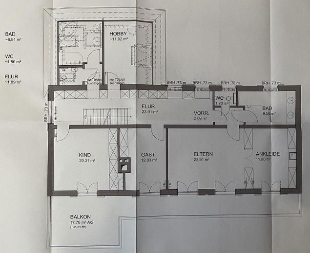 Grundriss Obergeschoss