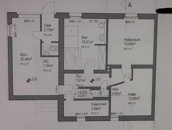 Wunderschönes Haus mit Einliegerwohnung o. Büro in Elberfeld – Skizze