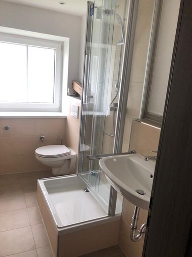 Lichtdurchflutete und neu renovierte 3,5-Zimmer Wohnung mit Terrasse und EBK - Nr. 4 – Badezimmer