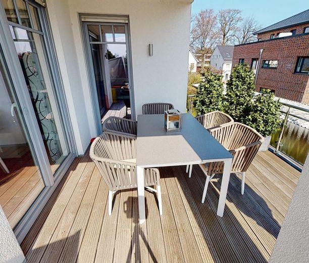 Lüks daire, Timmendorfer Strand'ın merkezinde, 3 oda, 123 m², yeraltı otoparkında park yeri – Balkon Essbereich