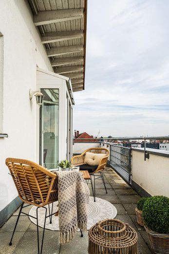 Teil der Dachterasse