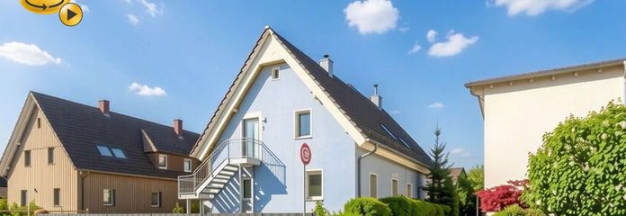 Frontansicht Haus KI