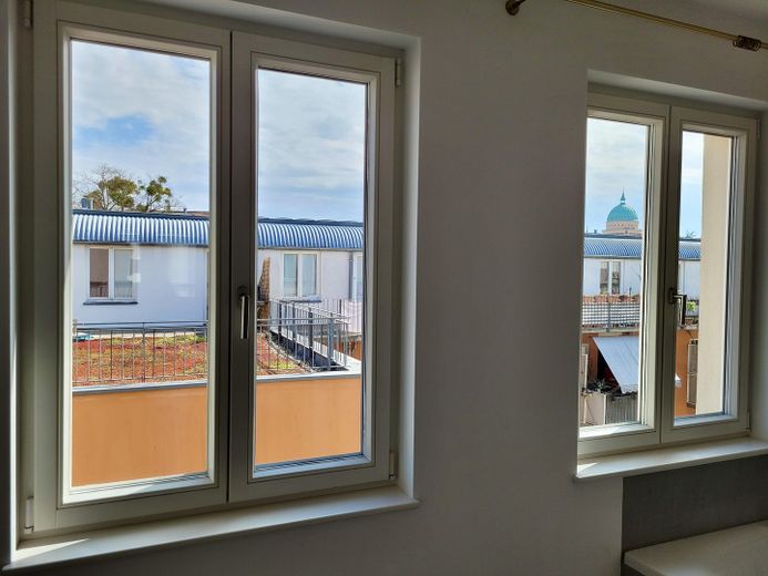 Modernes Townhouse im historischen Herzen von Potsdam mit Terrasse & TG-Stellplatz – Drittes OG, Ausblick Ost