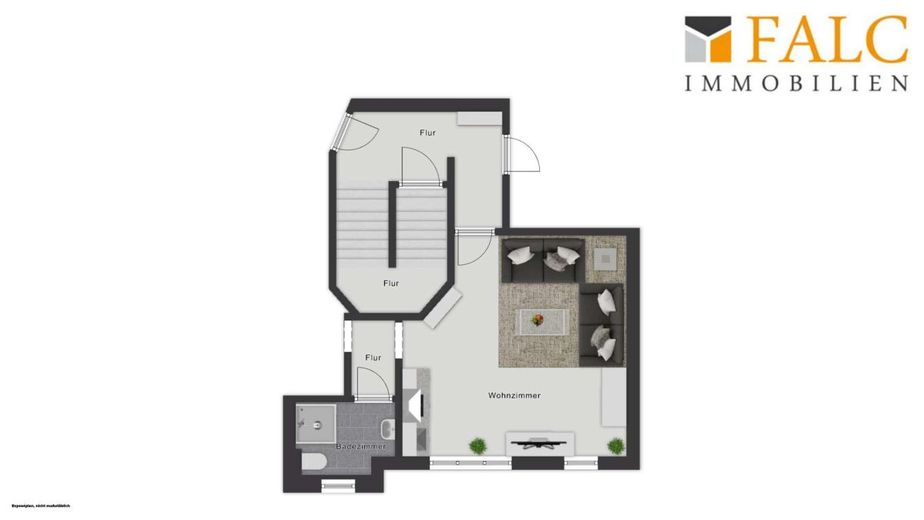 Investition im Münsterland ! Barrierearme Erdgeschosswohnung mit vermieteter Einliegerwohnung – Grundriss Einliegerwohnung KG