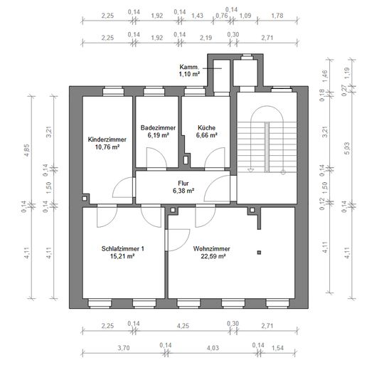 Helle 3-Zimmer-Wohnung in zentraler Lage von Wurzen – Foto 14