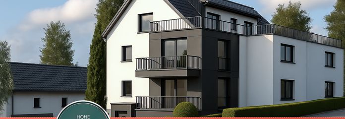 Nur noch 2 von 6 exklusiven ETW verfügbar – KfW-Darlehen 2,03 % + 45.000 € Zuschuss je Wohnung – Außenansicht