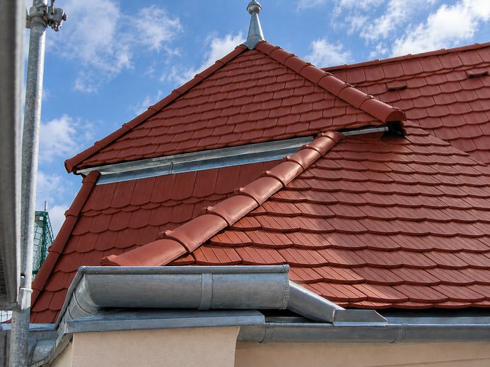 Bez prowizji: reprezentacyjny budynek mieszkalno-usługowy w Torgau – Detail vom Dach