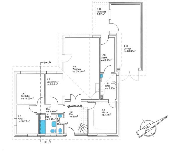Haus im Grünen – Grundriss EG
