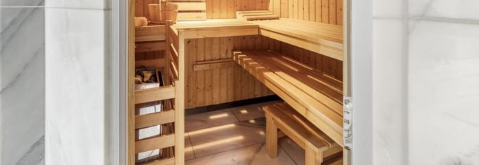 Sauna im Badezimmer OG