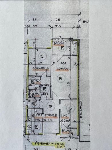 ruhige 3,5 Zimmer Wohnung mit 2x Balkon – Foto 1