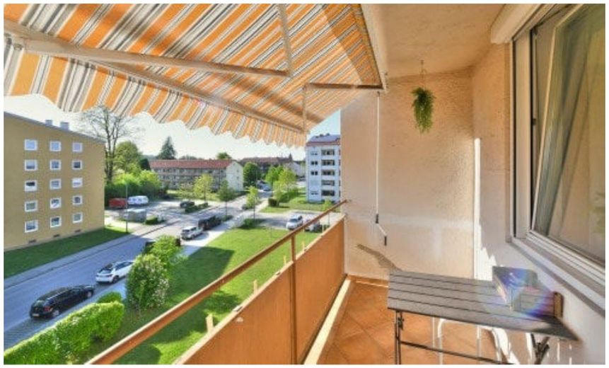 Sanierte 3-Zimmer ETW in Traunreut ca.5% Rendite oder Eigennutz – Loggia