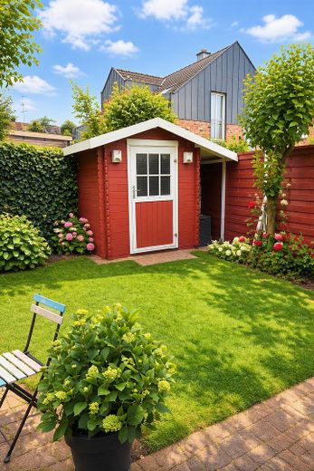 منزل مزدوج جميل وواسع في جنوب دويسبورغ – Gartenhaus
