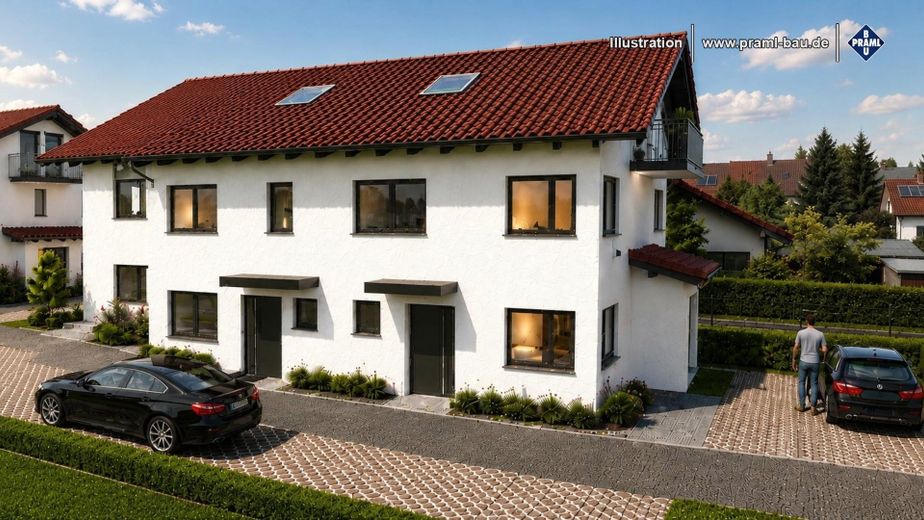 منزل طرفي صفّي في Oberhaching - بناء جديد – Nordseite