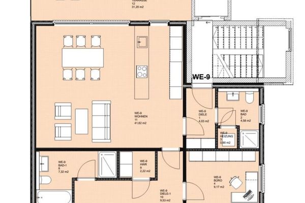 Penthousewohnung mit toller Dachterrasse und moderner Heiztechnik Schweich-Stadtmitte