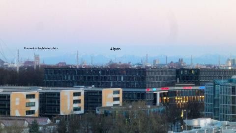 Freies Apartment auf dem Olympia-Einkaufszentrum, provisionsfrei von privat – Ausblick