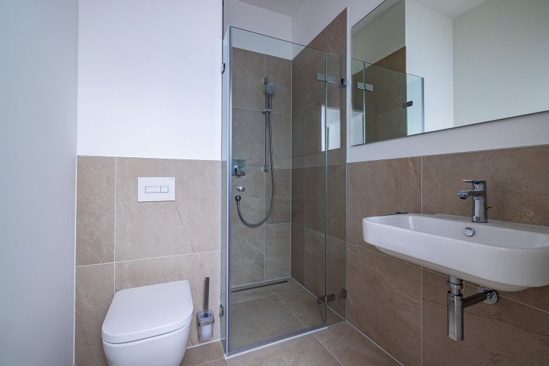 Appartamento nuovo attrattivo di 1 stanza - Completamente arredato - WE 02 – Badezimmer Ansicht 1