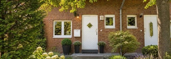 Casa a schiera adatta alle famiglie con giardino soleggiato e vista sul verde tutto l’anno