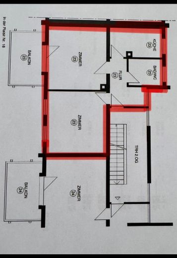 Moderne 2-Zimmer-Wohnung in attraktiver Lage von Backnang – Grundriss 