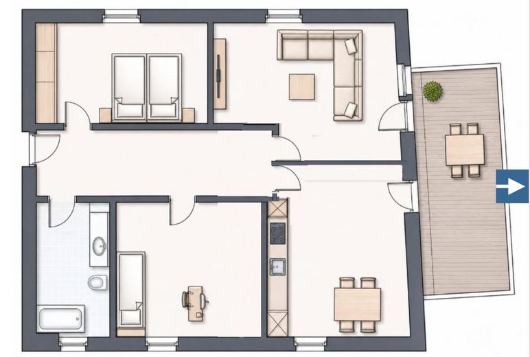 ¡Magnífico apartamento de 3 habitaciones con balcón! – Foto 10