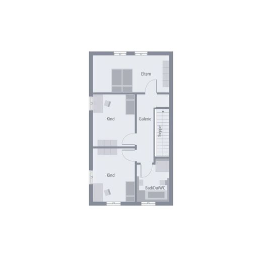MODERNE ARCHITEKTUR TRIFFT AUF GEMÜTLICHKEIT – Grundriss Dachgeschoss