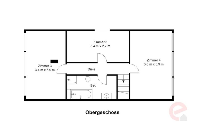 GROSSZÜGIGES FAMILIENHAUS AUF 939 M² SONNENGRUNDSTÜCK IN RUHIGER SACKGASSENLAGE VON ELLERBEK! – Obergeschoss