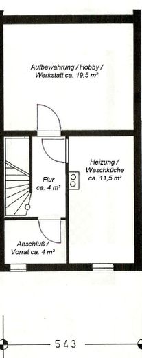 encantadora casa adosada en Gröbenzell, 4 hab., año de construcción 1968, saneada en 2013, – Grundriss UG