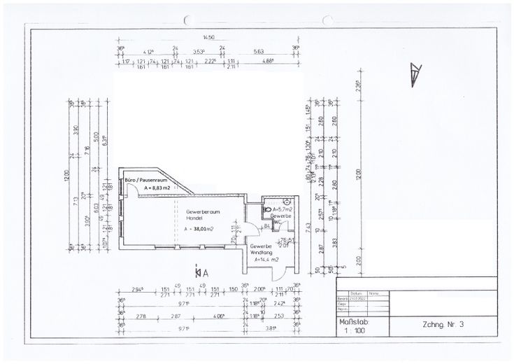 Grundriss Gewerbe EG