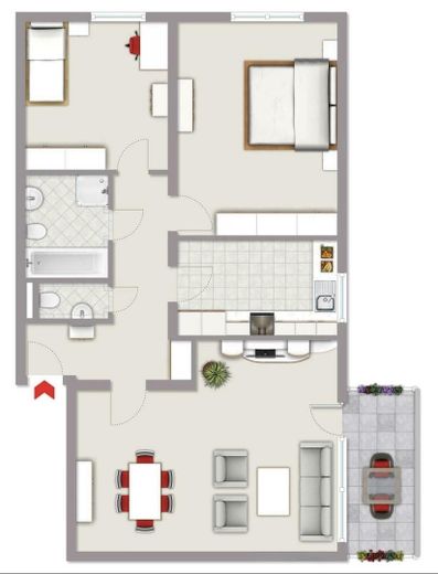 Well-maintained 3-room apartment with balcony, elevator and underground garage in Koblenz-Metternich – commission-free – Foto 20