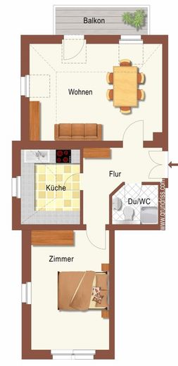 FÜR KAPITALANLEGER - GEPFLEGTES INVESTMENT IN TOLKEWITZ – Grundriss